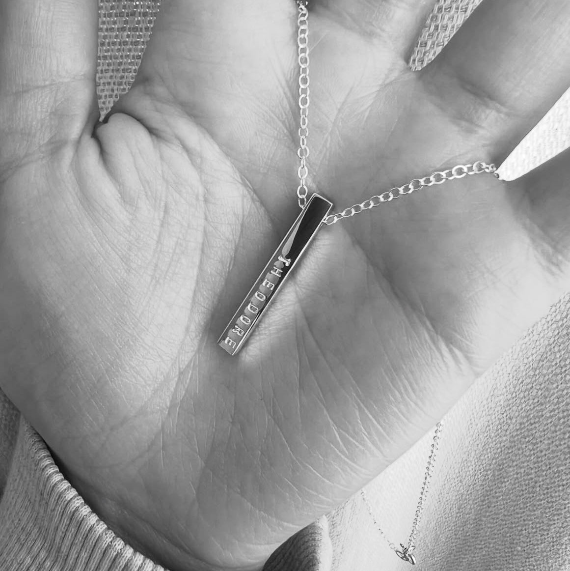 3D Bar Necklace - Main Image